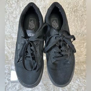 Vans Authentic Black Canvas Sneakers Women’s Size 6.5